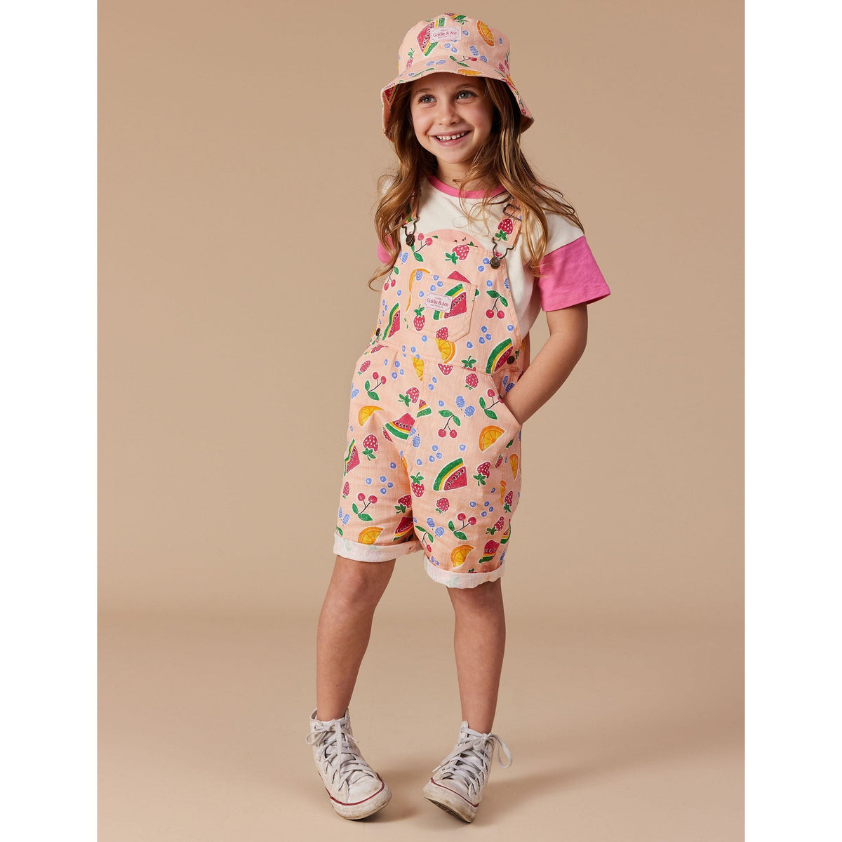 Goldie Fruit Salad Linen Bucket Hat
