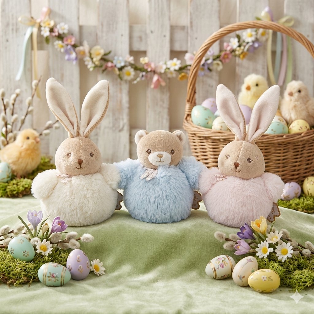 Kaloo Signature Pompom Rabbit Cream