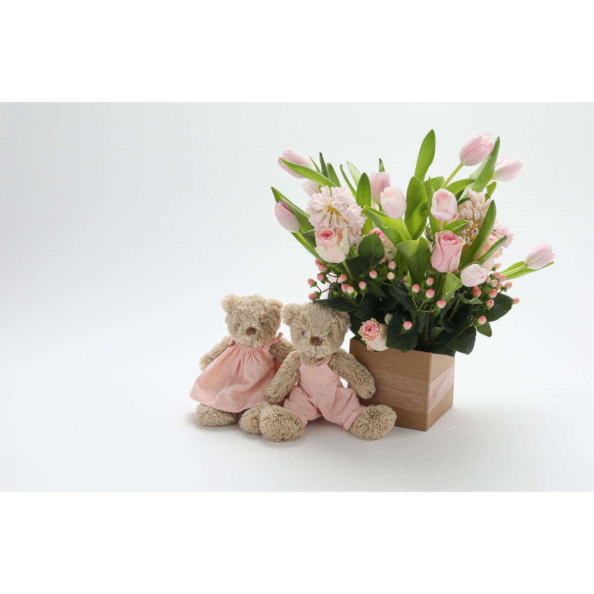 Baby Honey Bear - Dress - Baby Pink