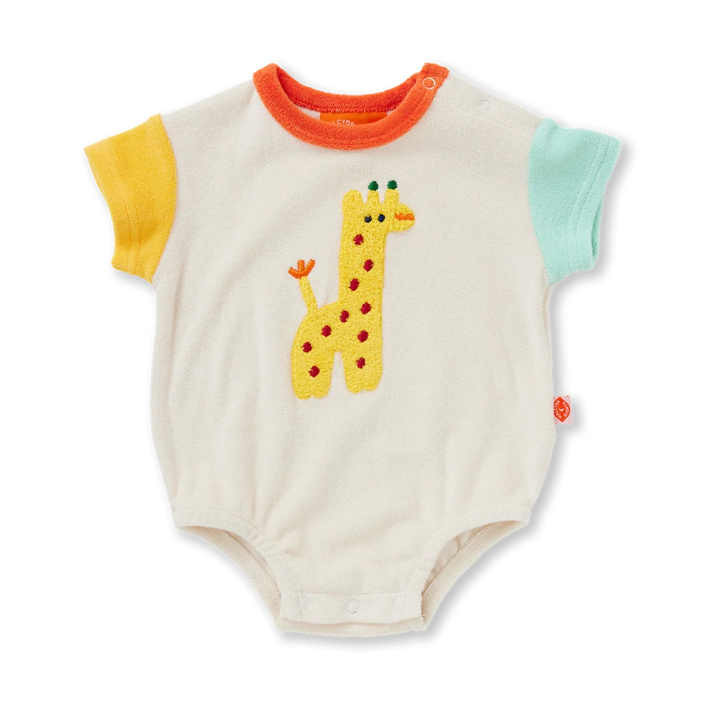 Terry Bodysuit - Zoo Crew Cream