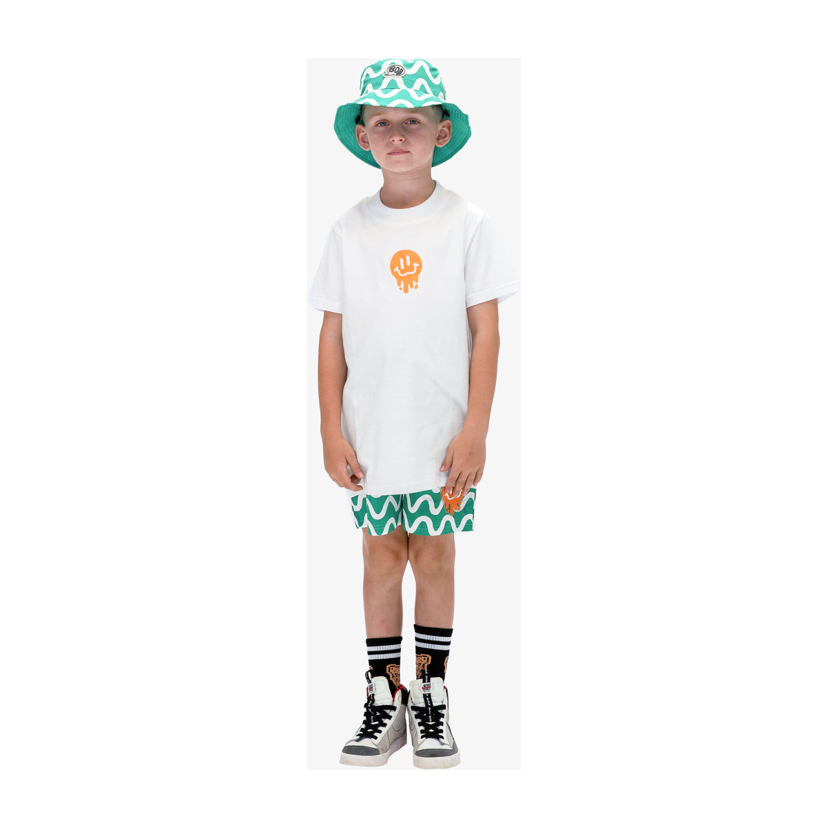 Green Squiggle Shorts