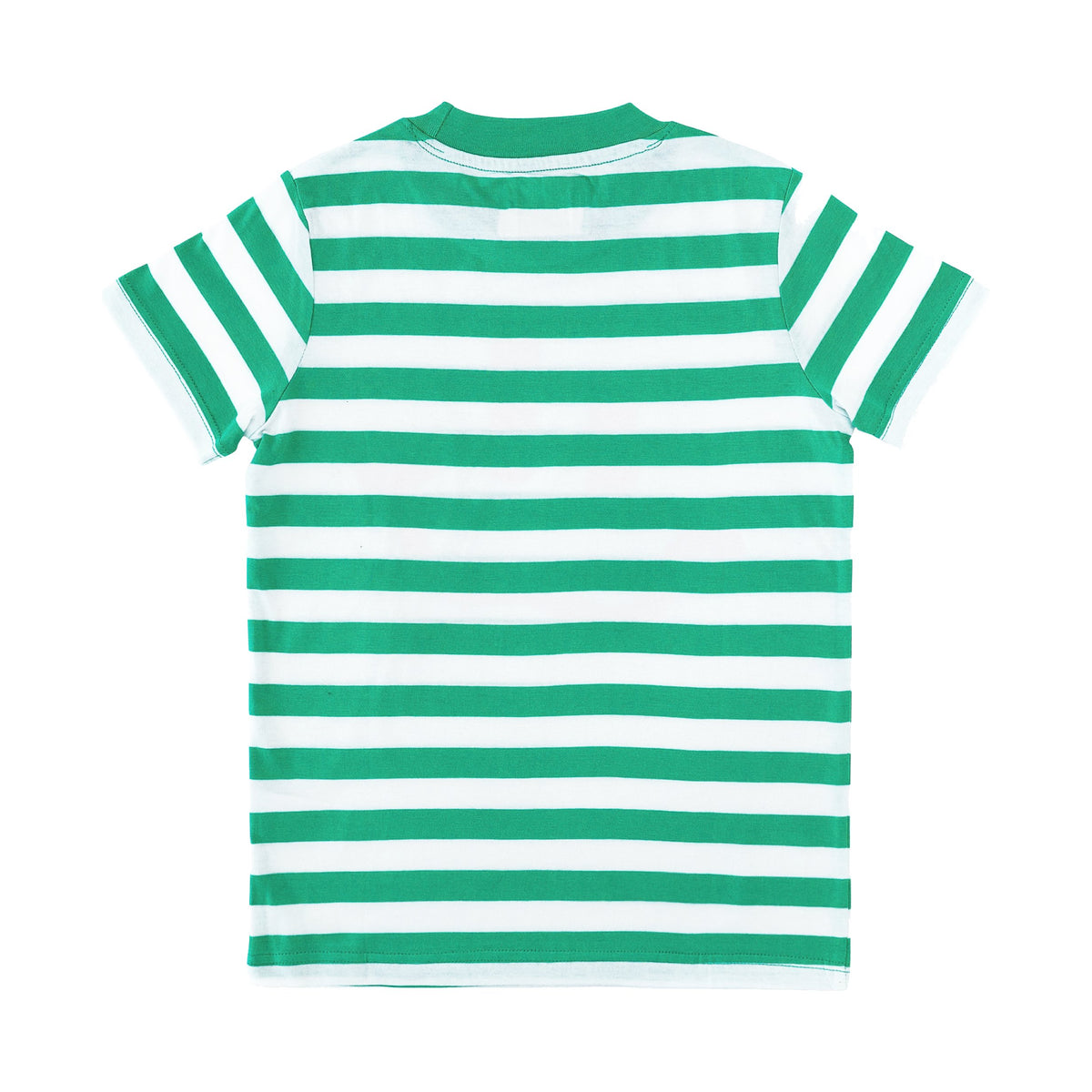 Green Striped Smile Tee