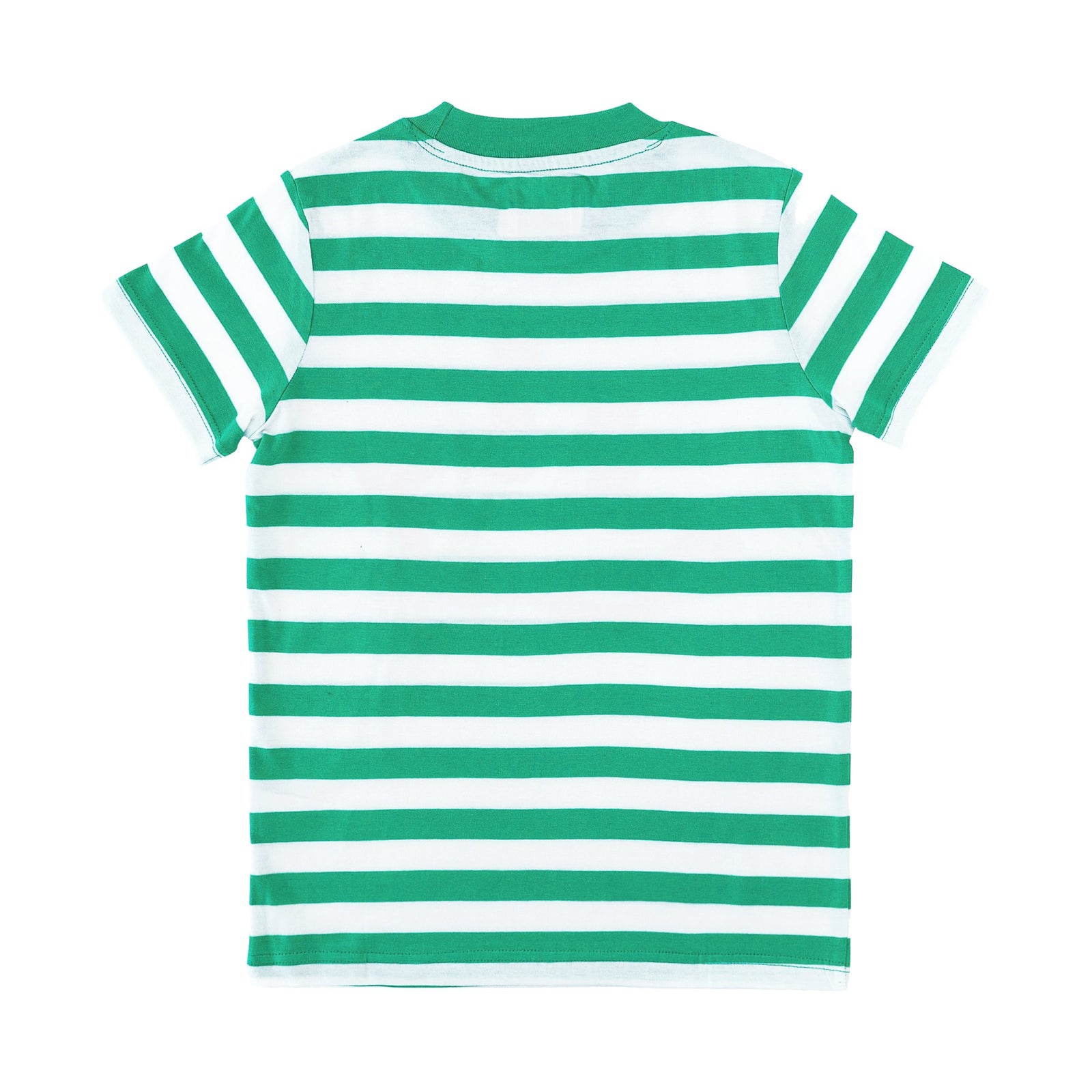 Green Striped Smile Tee