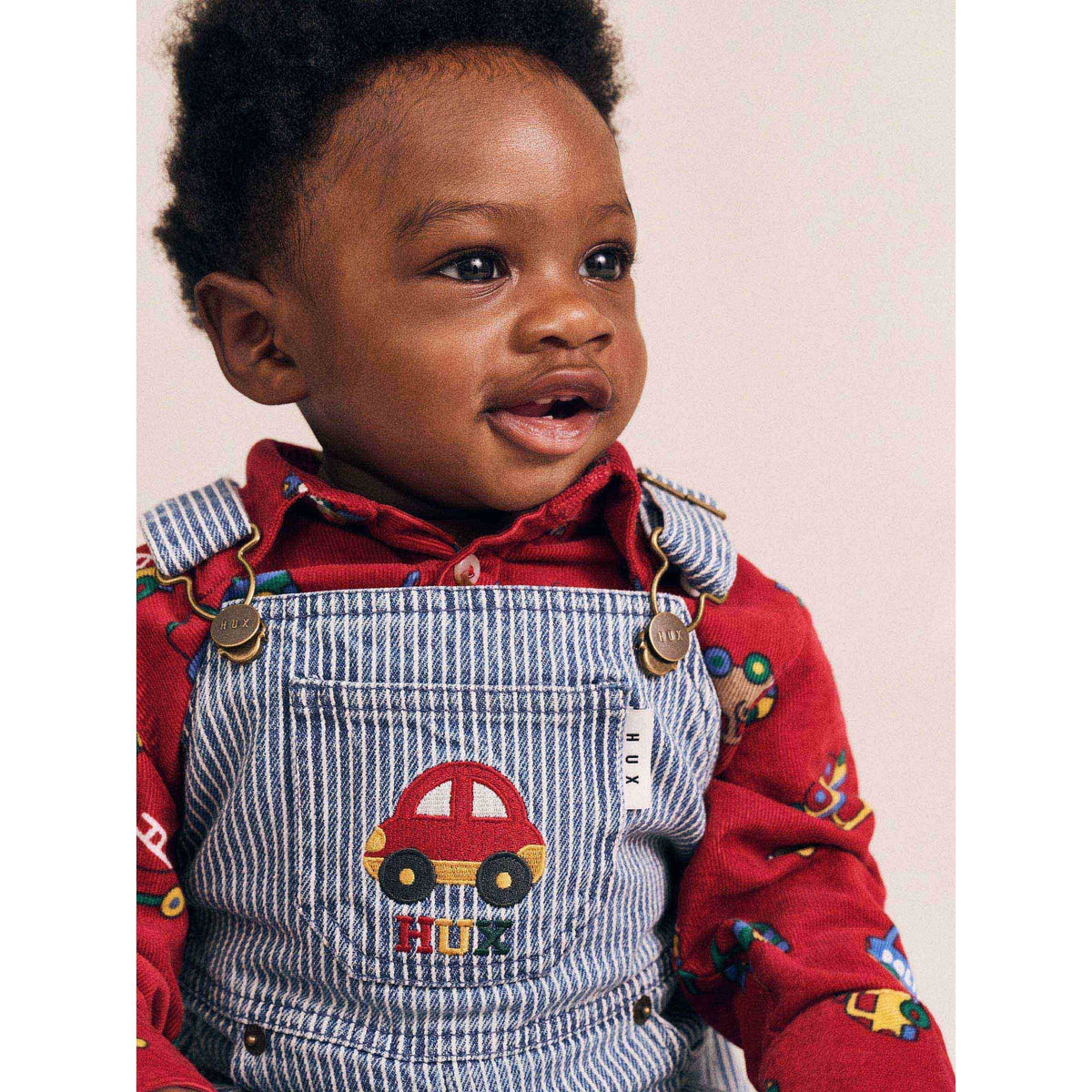 Car Denim Stripe Overalls