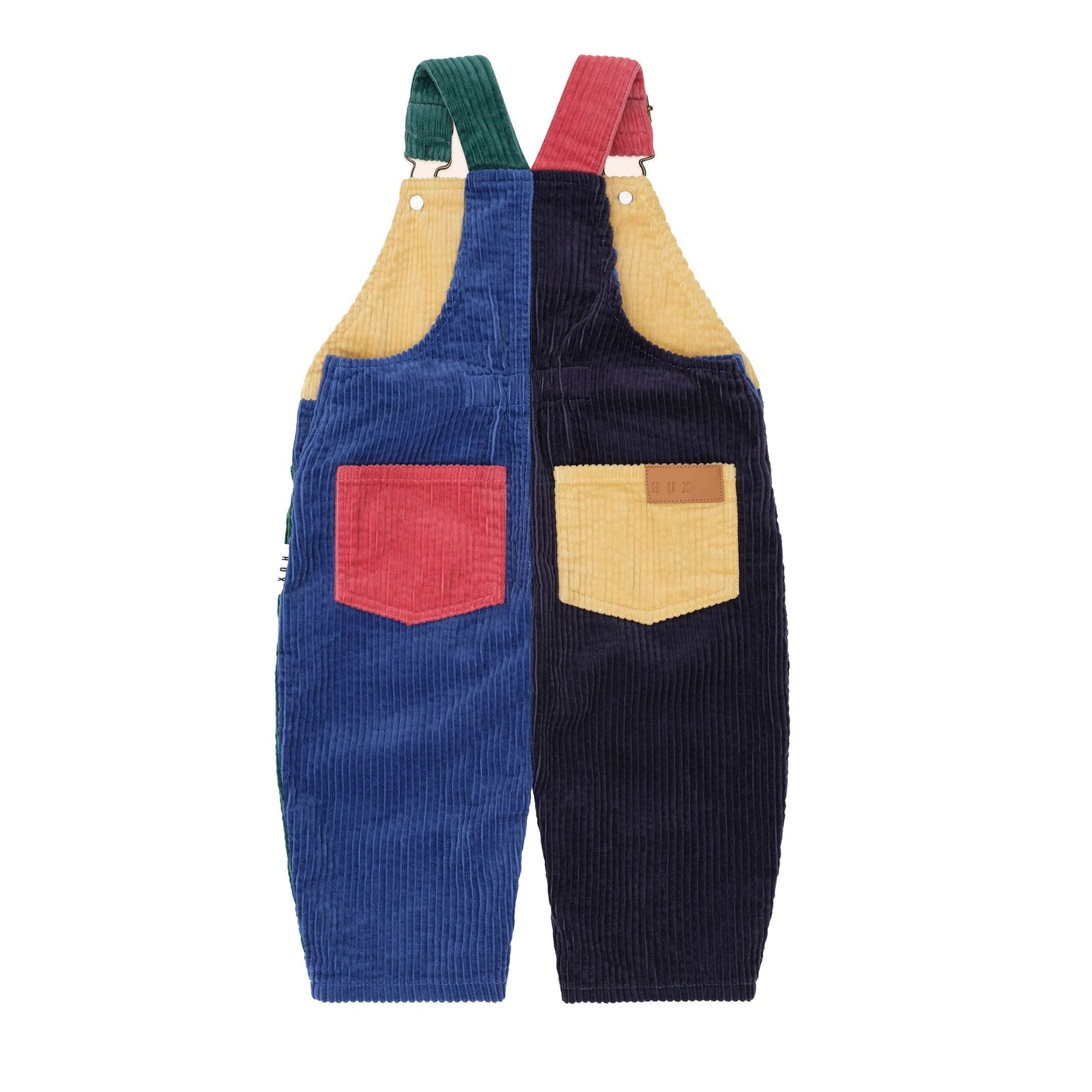 Colour Block Cord Overalls