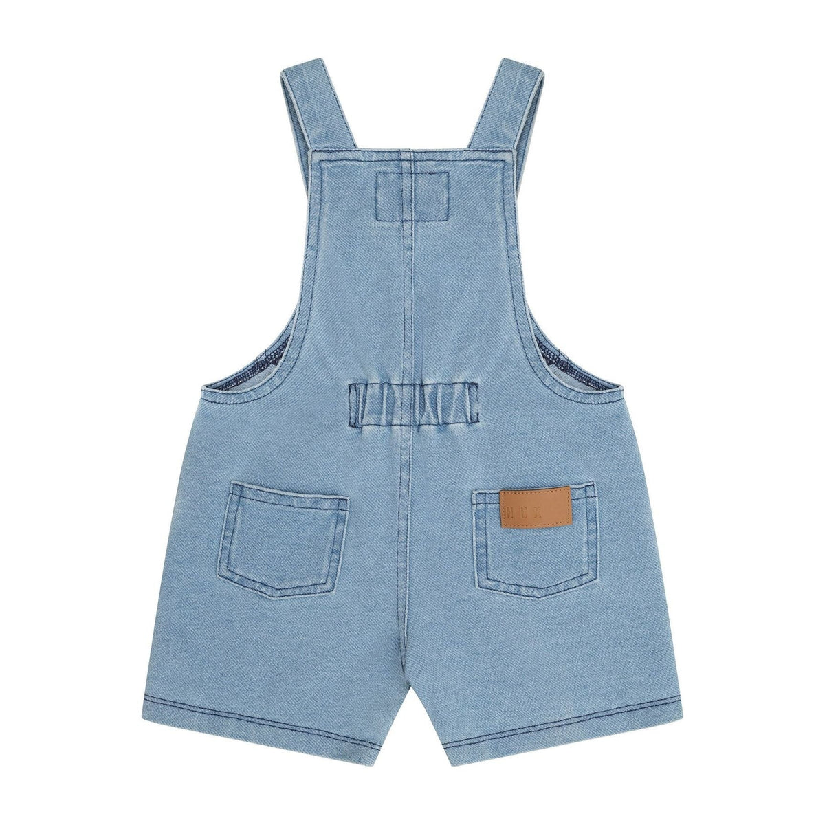 Huxbear Knit Denim Short Overalls