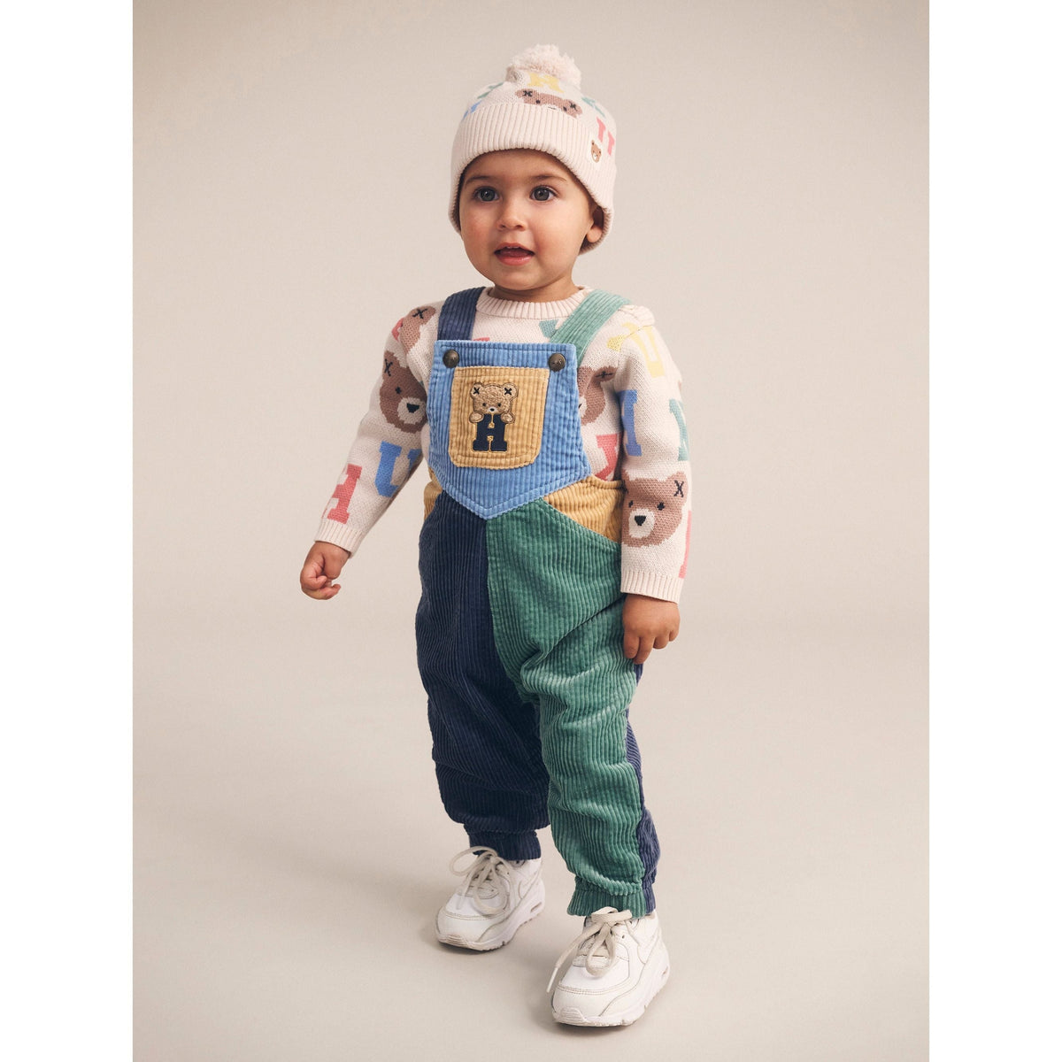 Midnight Colour Block Overalls