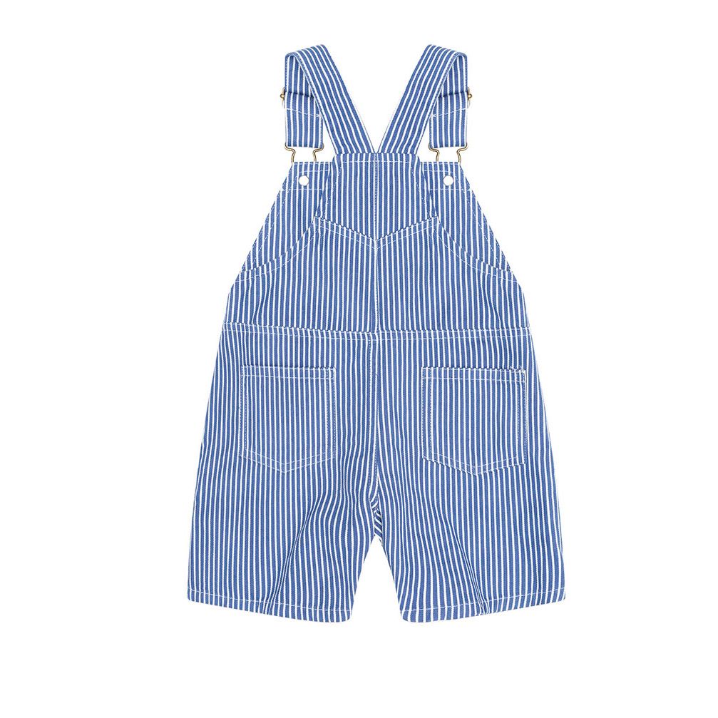 Cobalt Stripe Carpenter Shortall