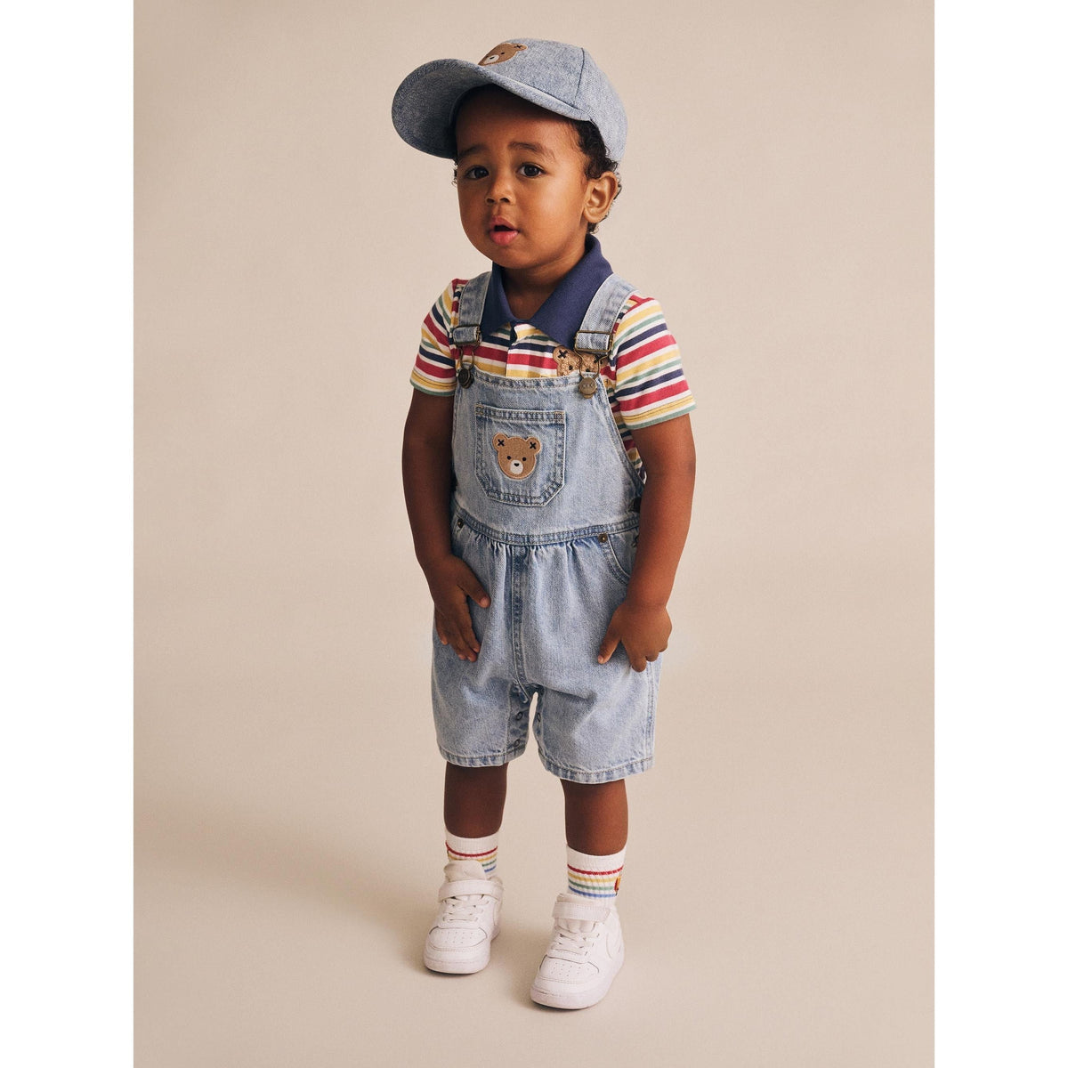 Dreamy Denim Short Overalls