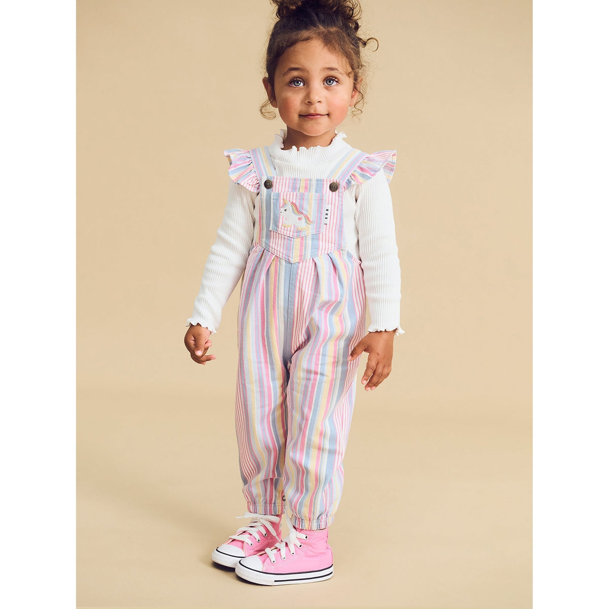 Rainbow Stripe Overall