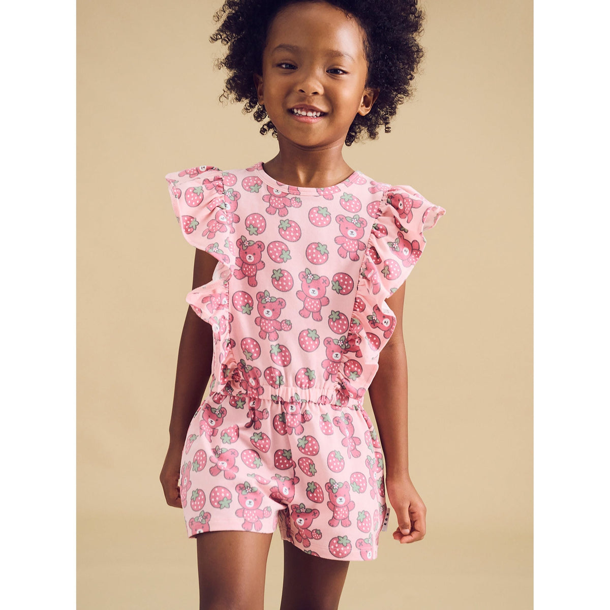 Berry Bear Frill Playsuit