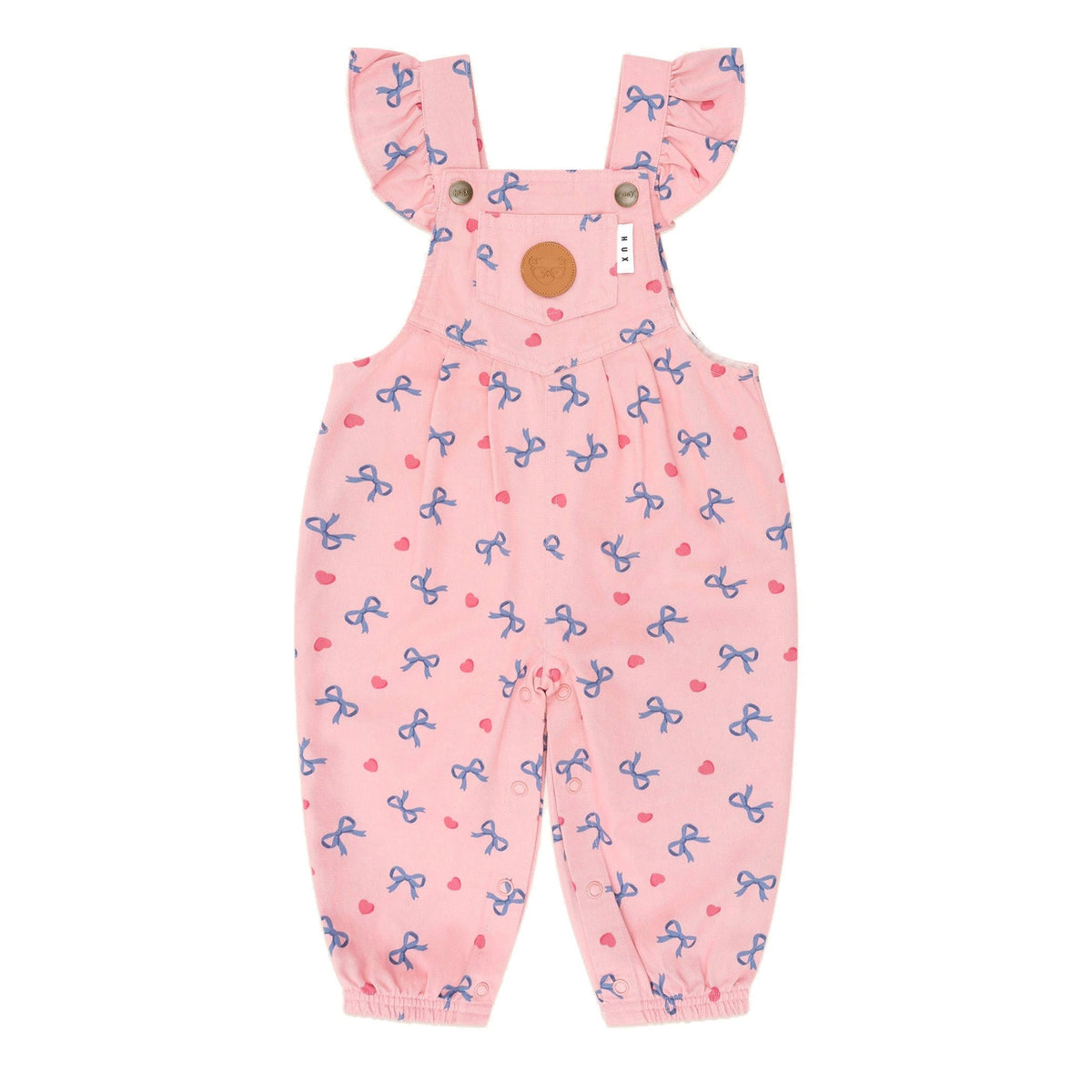 Hearts And Bows Frill Overalls