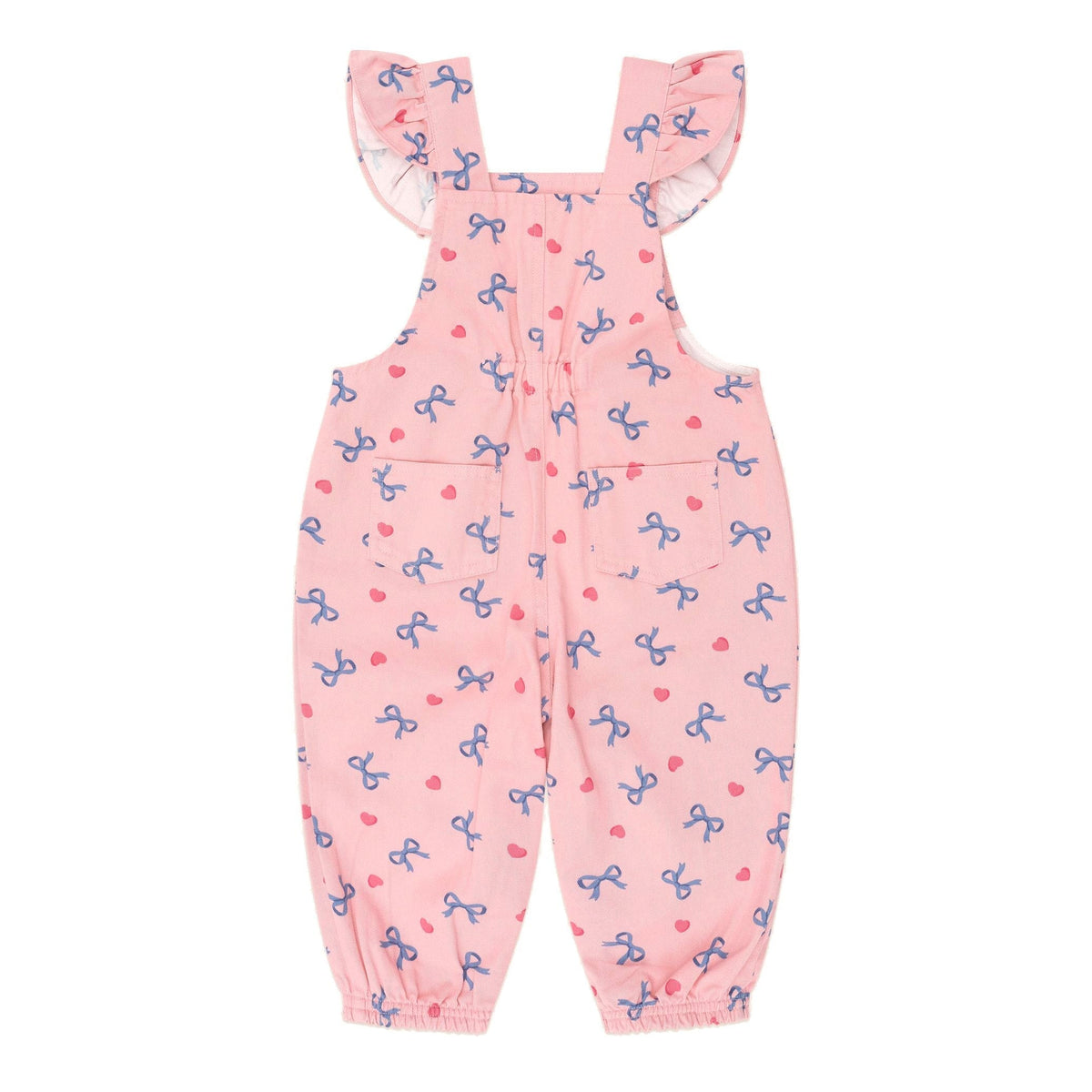 Hearts And Bows Frill Overalls
