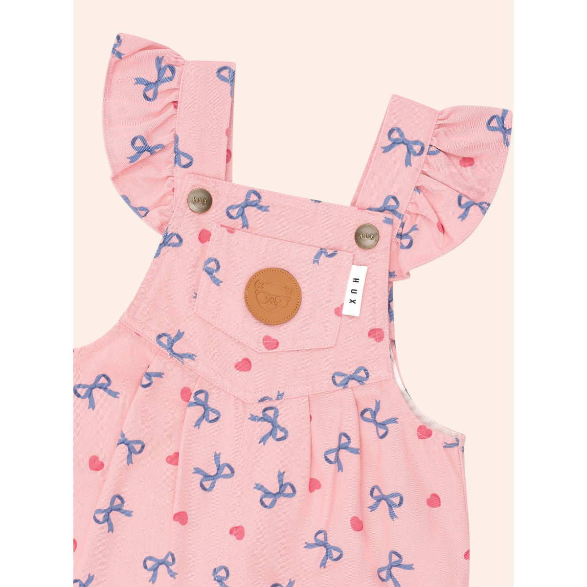 Hearts And Bows Frill Overalls