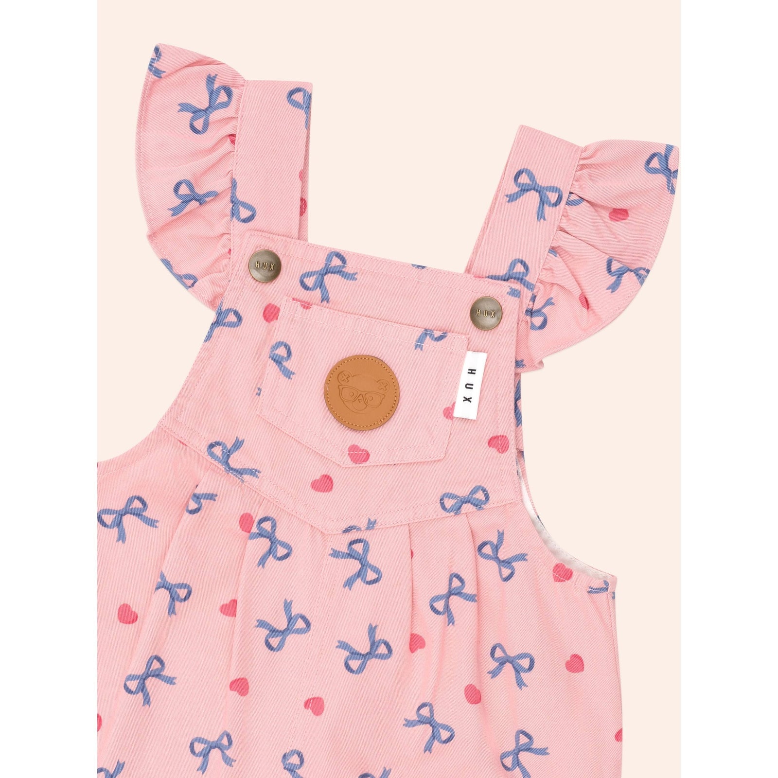 Hearts And Bows Frill Overalls