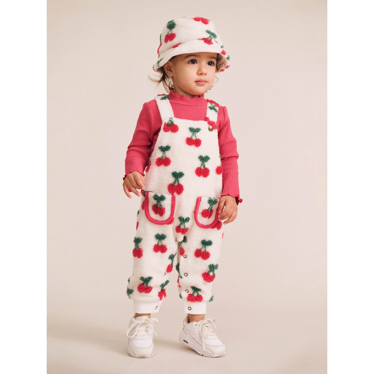 Very Cherry Sherpa Overalls