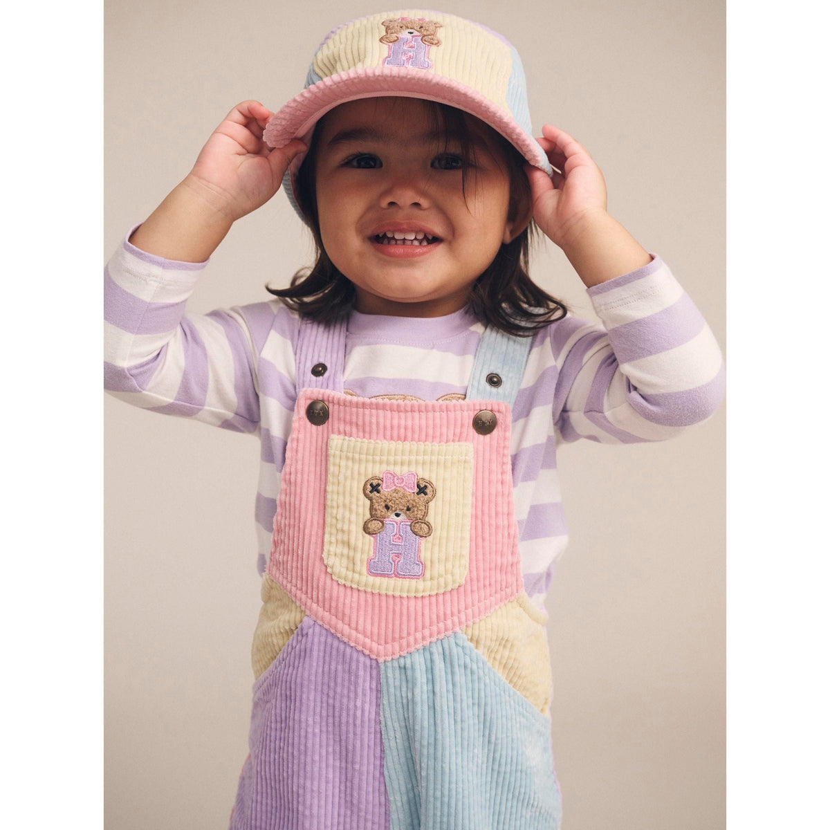 Blush Colour Block Overall