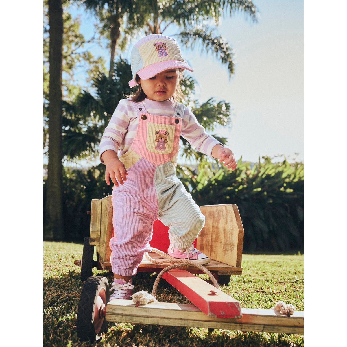 Blush Colour Block Overall