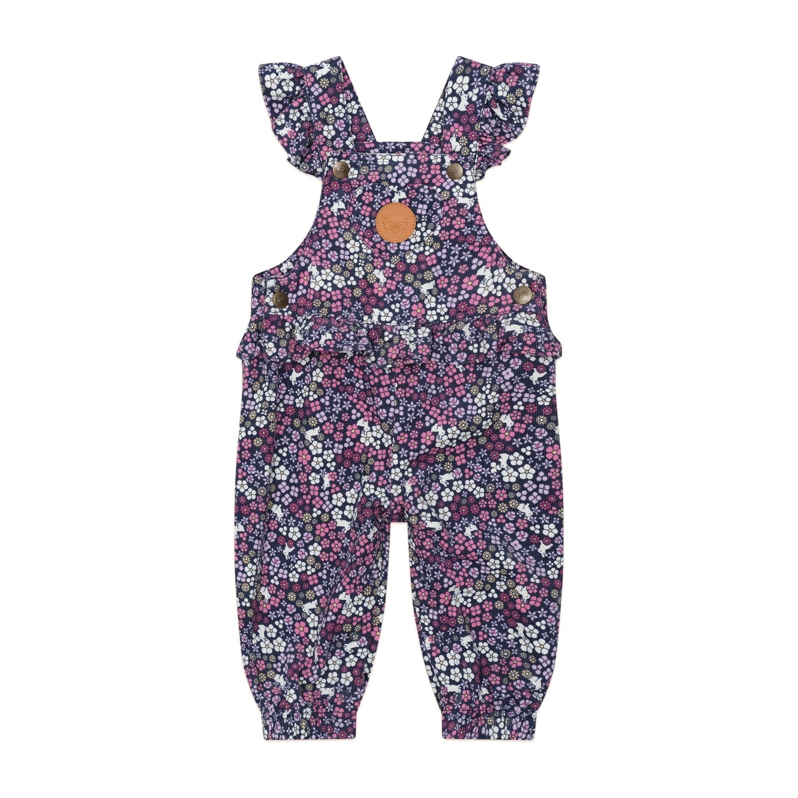 Midnight Flower Garden Frill Overall