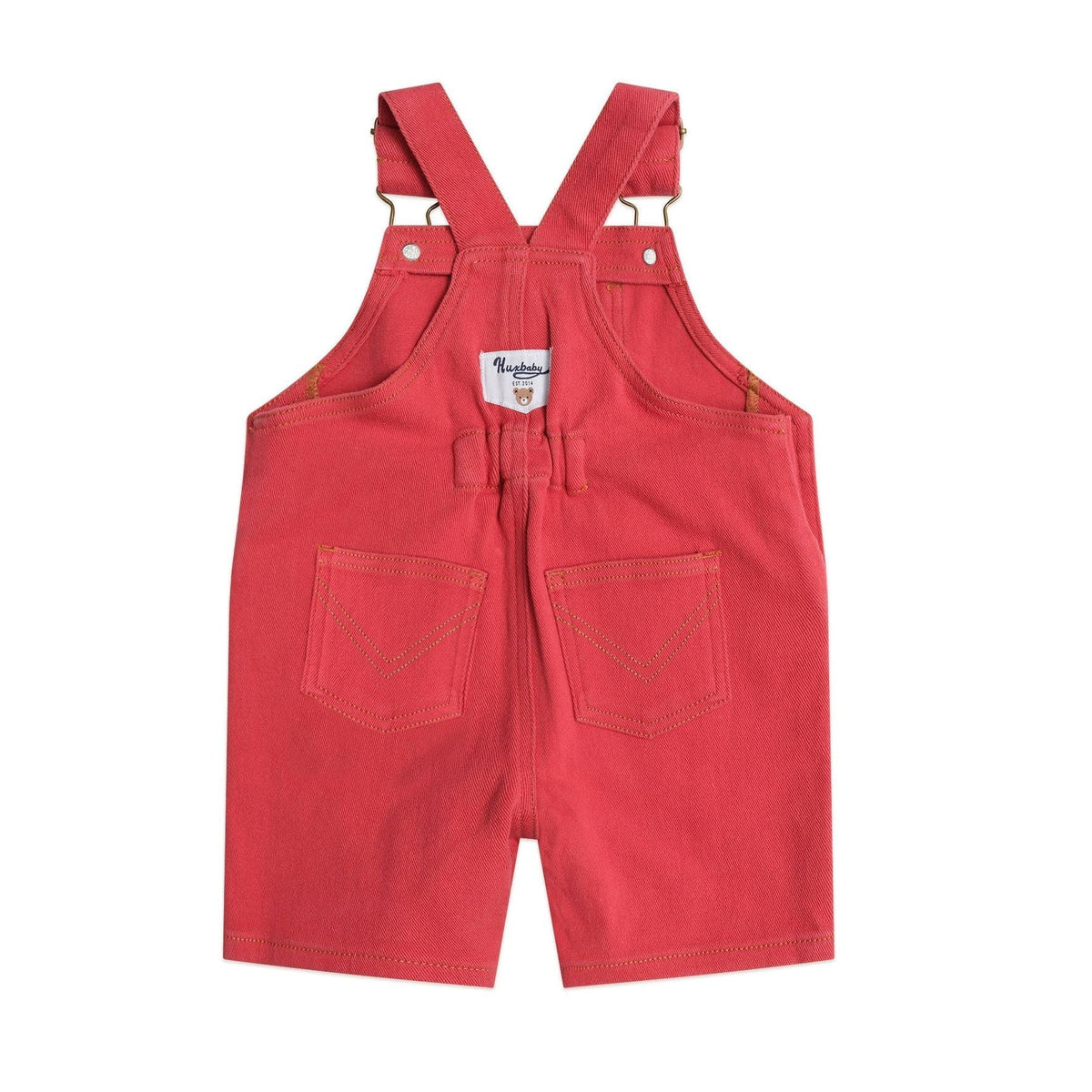 Denim Short Overalls Chilli Red