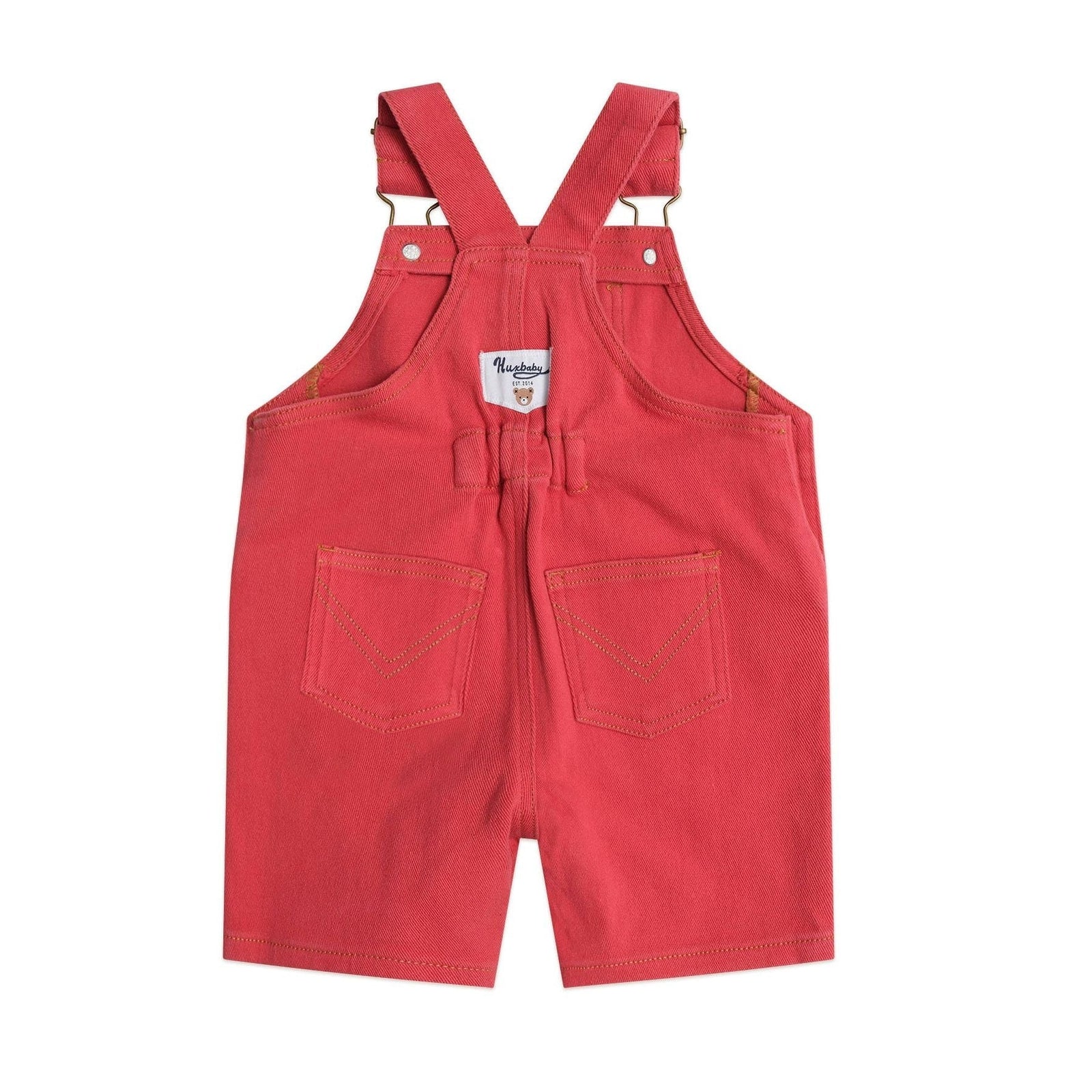 Denim Short Overalls Chilli Red