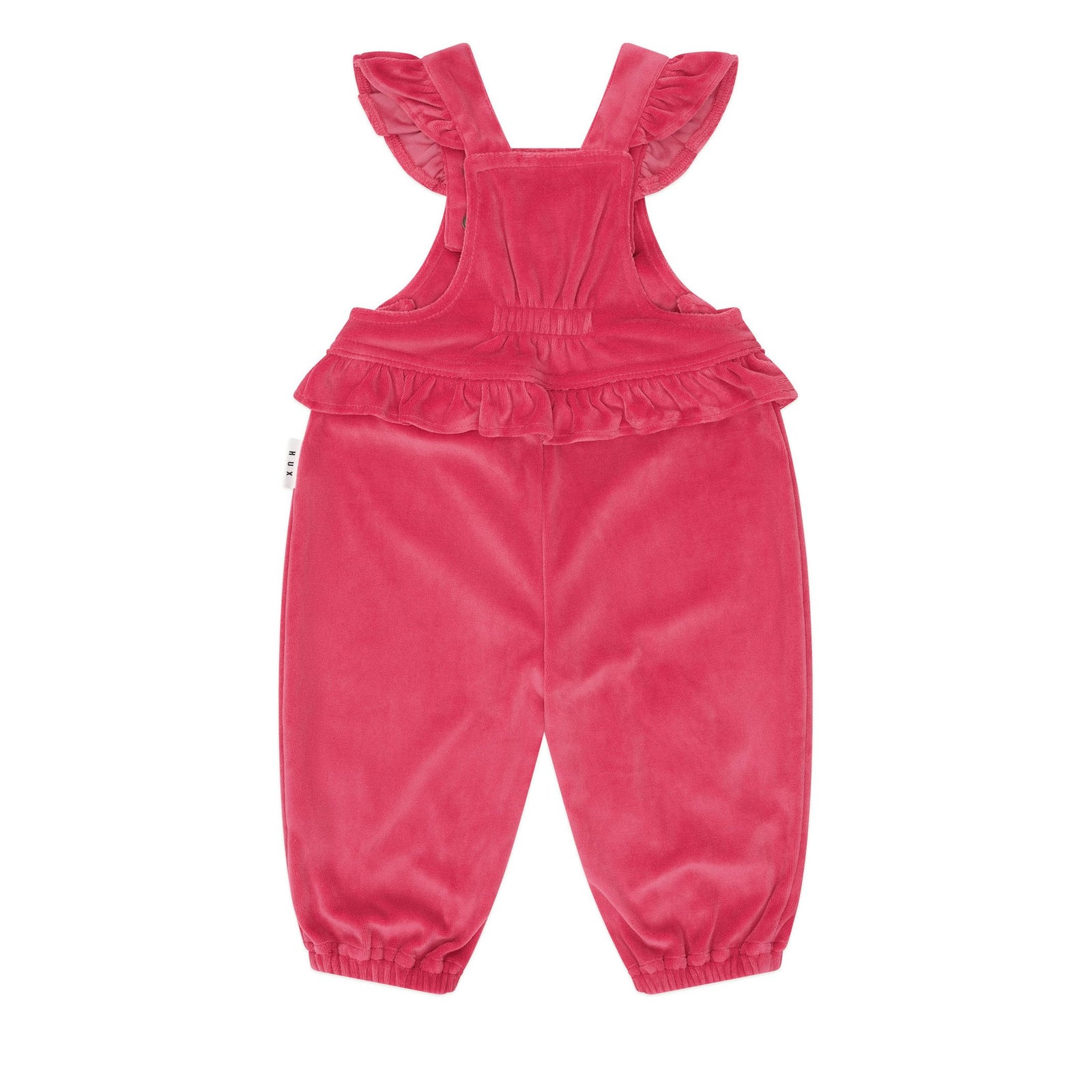Very Cherry Velour Frill Overall