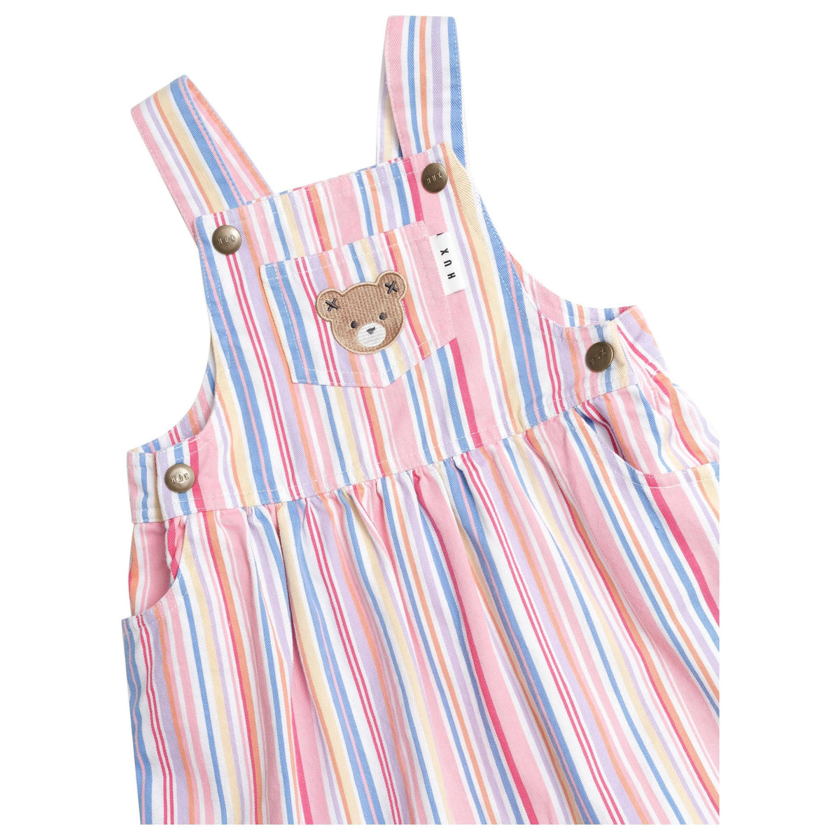 Pastel Stripe Pinafore Dress
