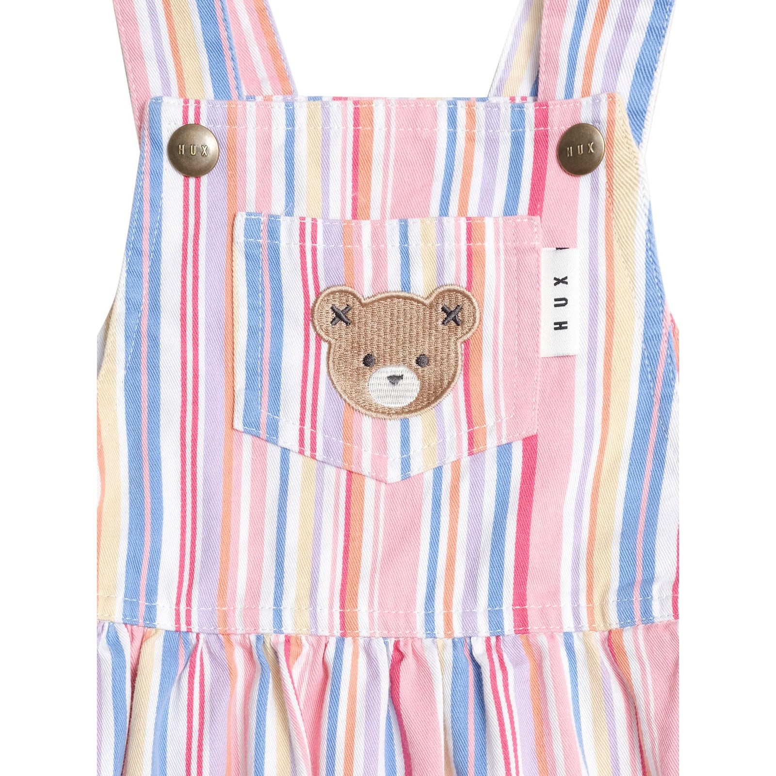 Pastel Stripe Pinafore Dress