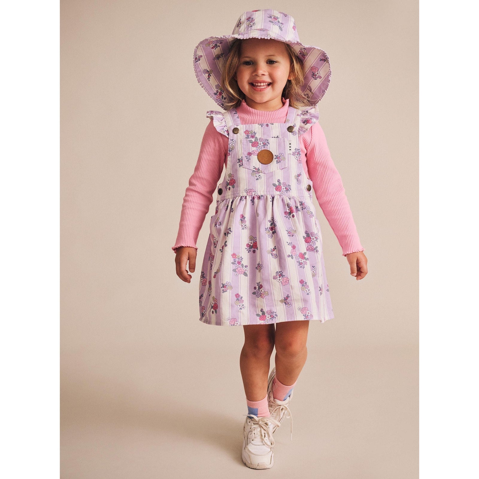 Vintage Bloom Pinafore Dress