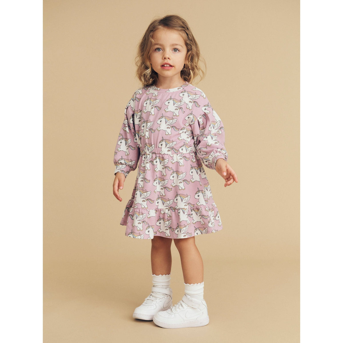 Magical Unicorn Drop Shoulder Dress