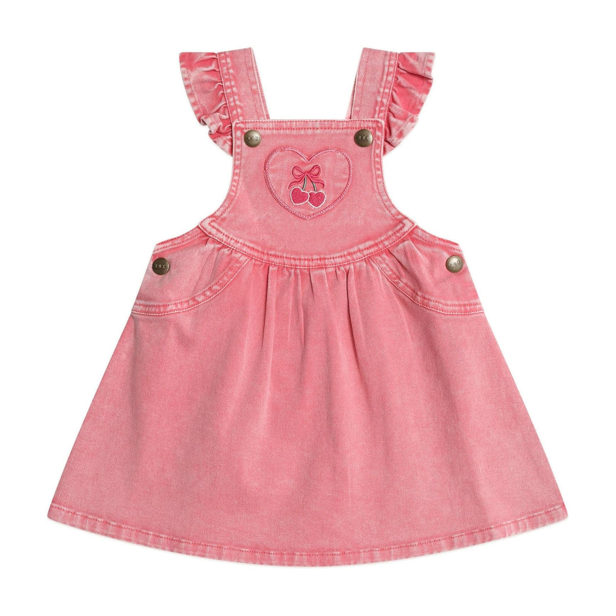 Cherry Heart Vintage Pinafore Dress