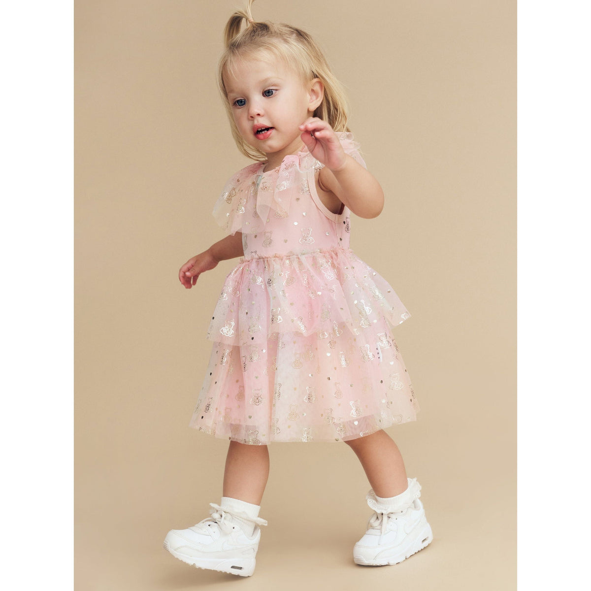 Cloud Bear Tiered Party Dress