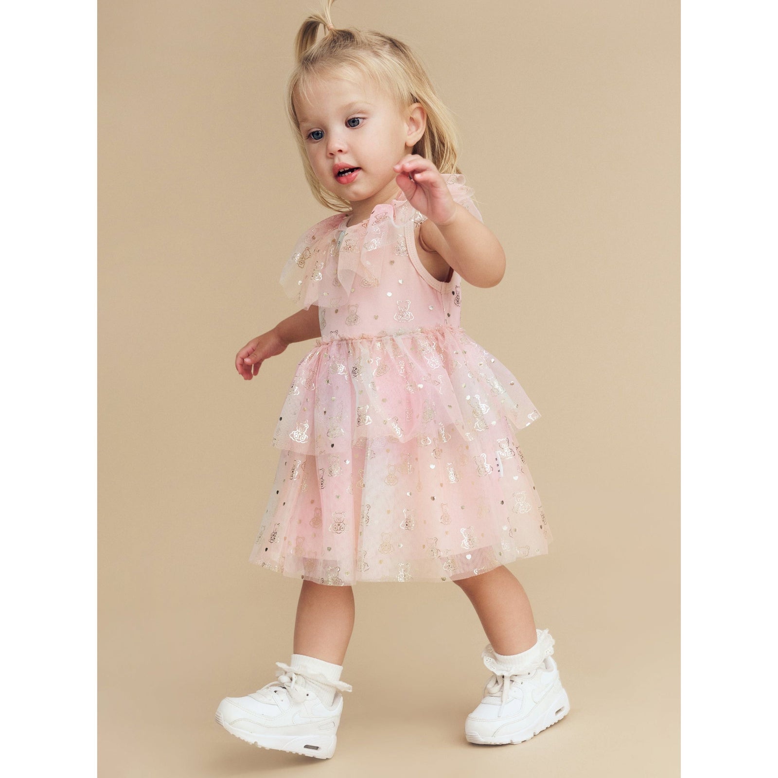 Cloud Bear Tiered Party Dress