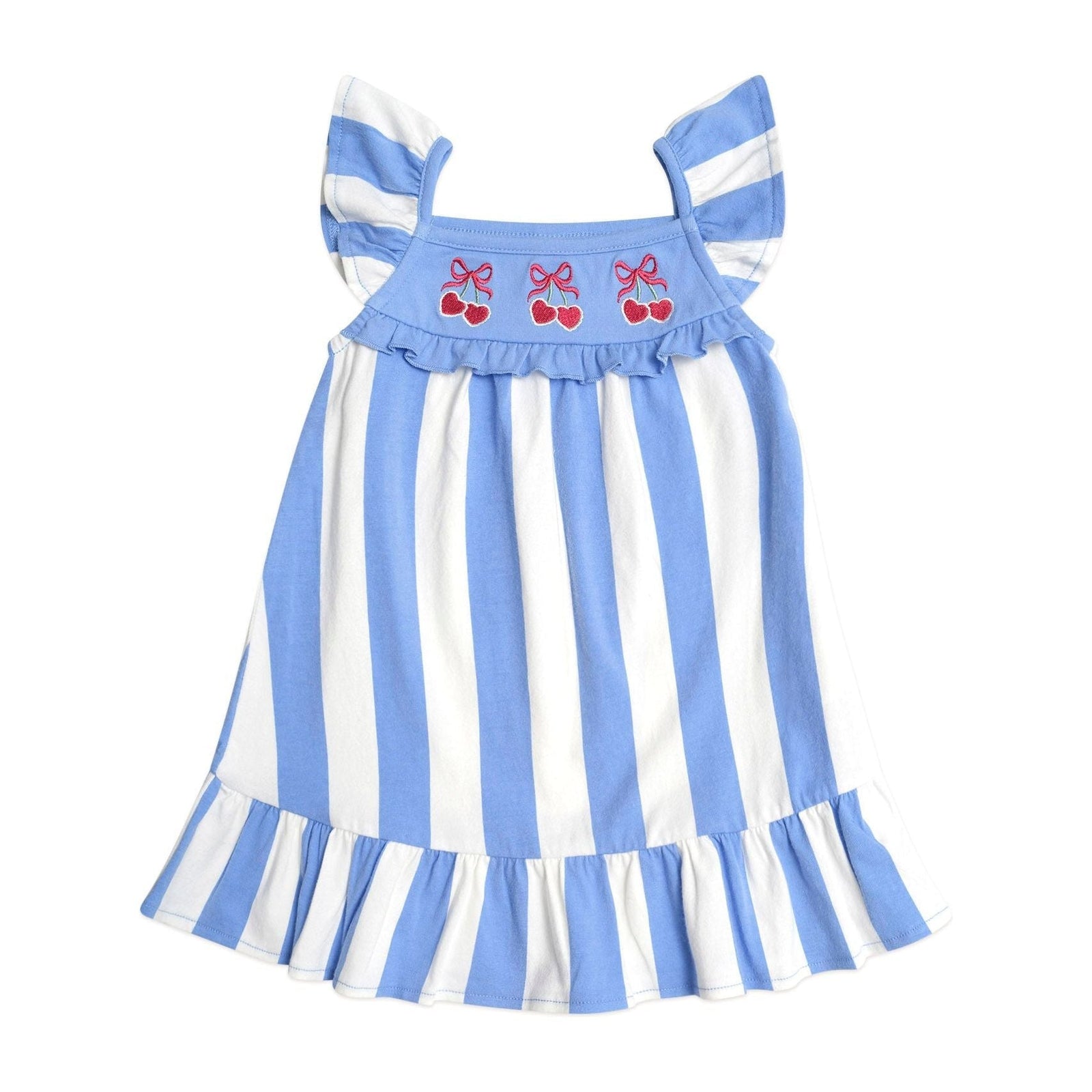 Seaside Cherry Stripe Dress