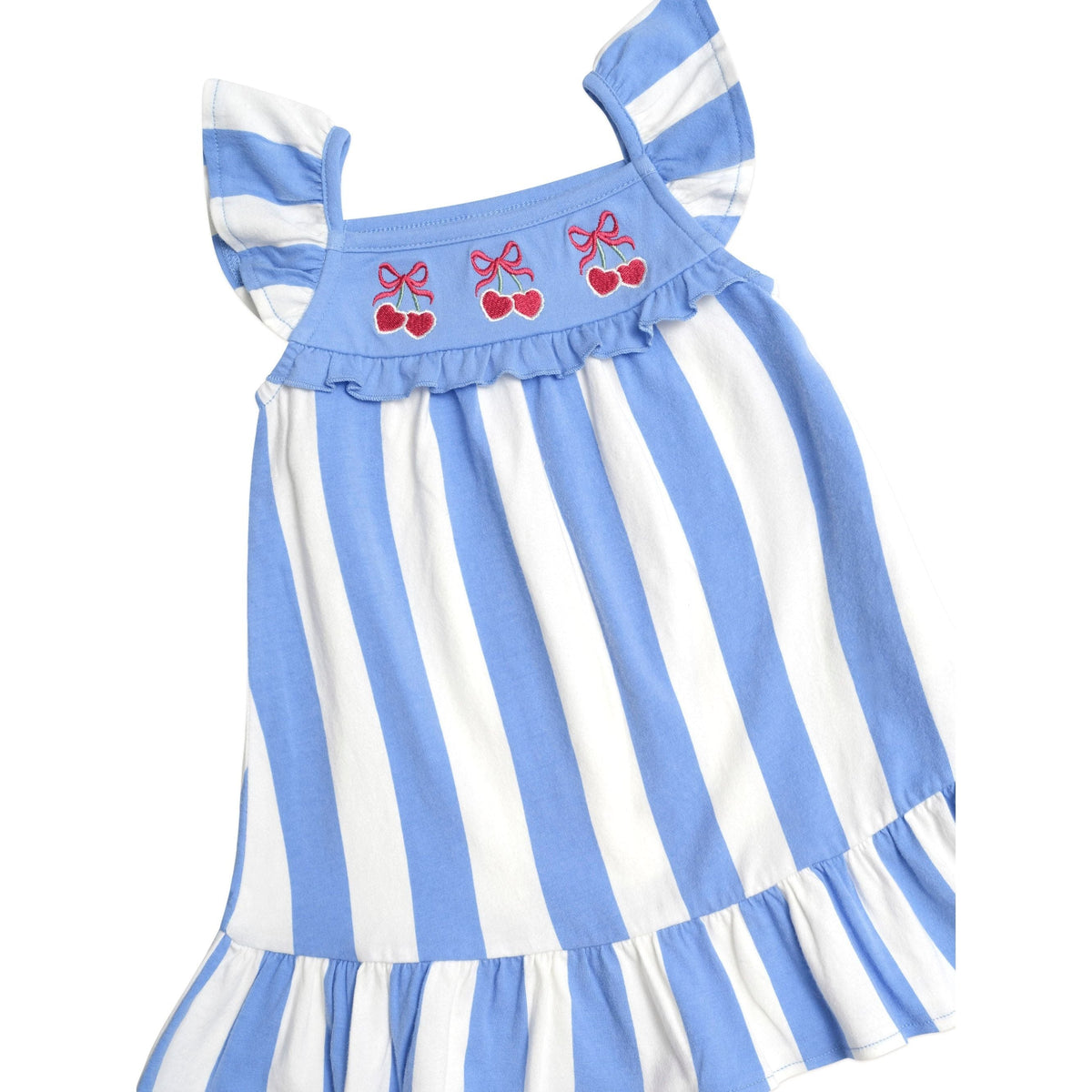 Seaside Cherry Stripe Dress