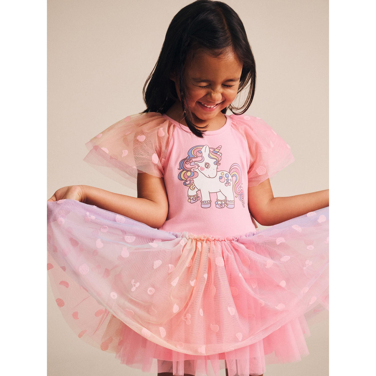 Rainbow Unicorn Tulle Dress