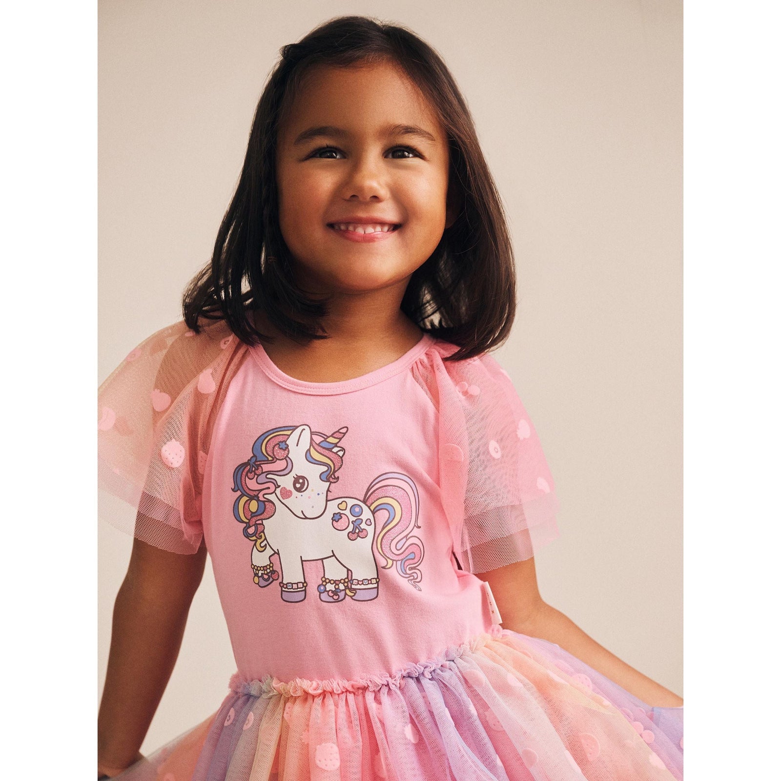 Rainbow Unicorn Tulle Dress