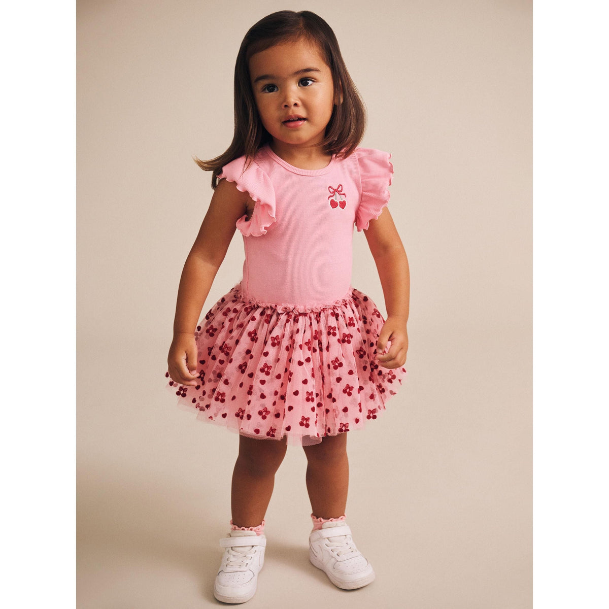 Cherry Pie Rib Tulle Dress