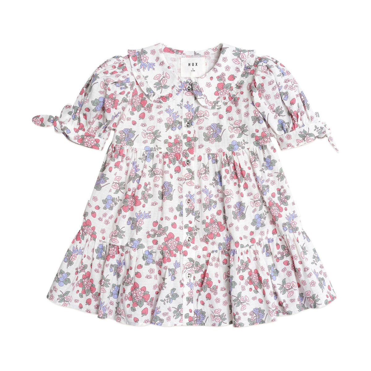 Stawberry Garden Tiered Smock Dress