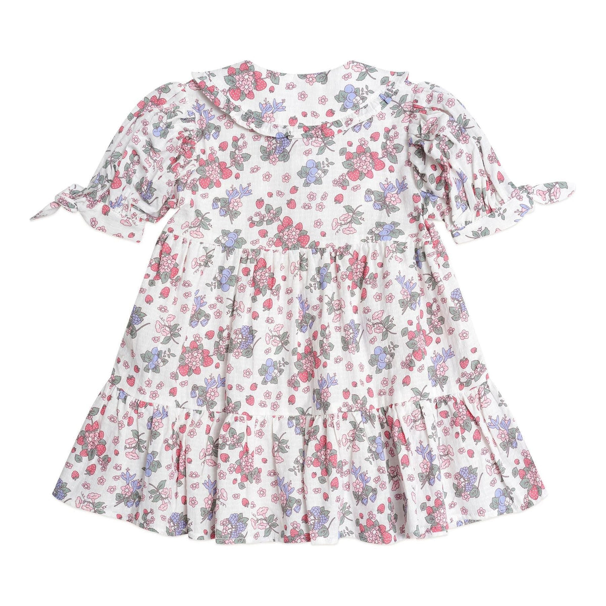 Stawberry Garden Tiered Smock Dress