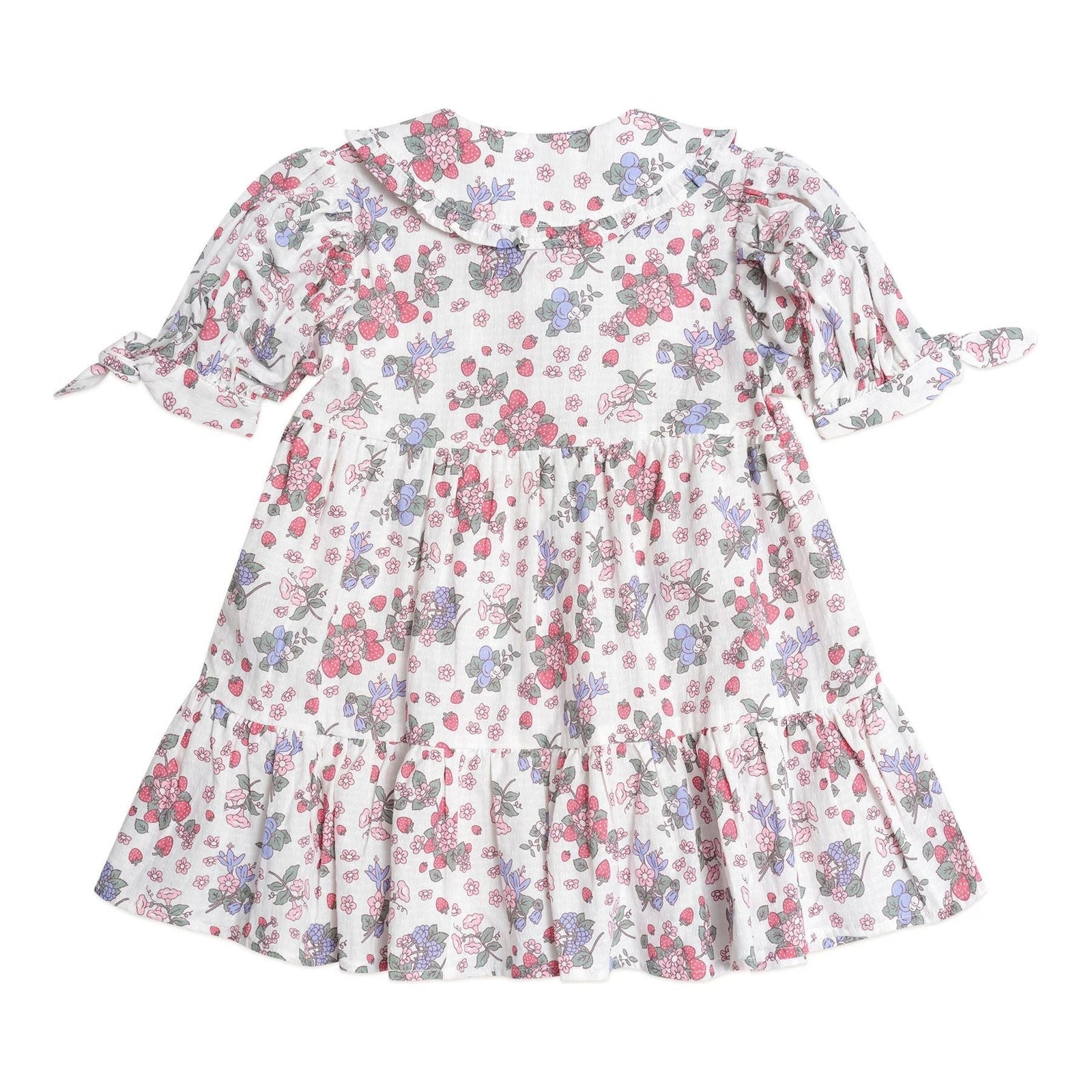 Stawberry Garden Tiered Smock Dress