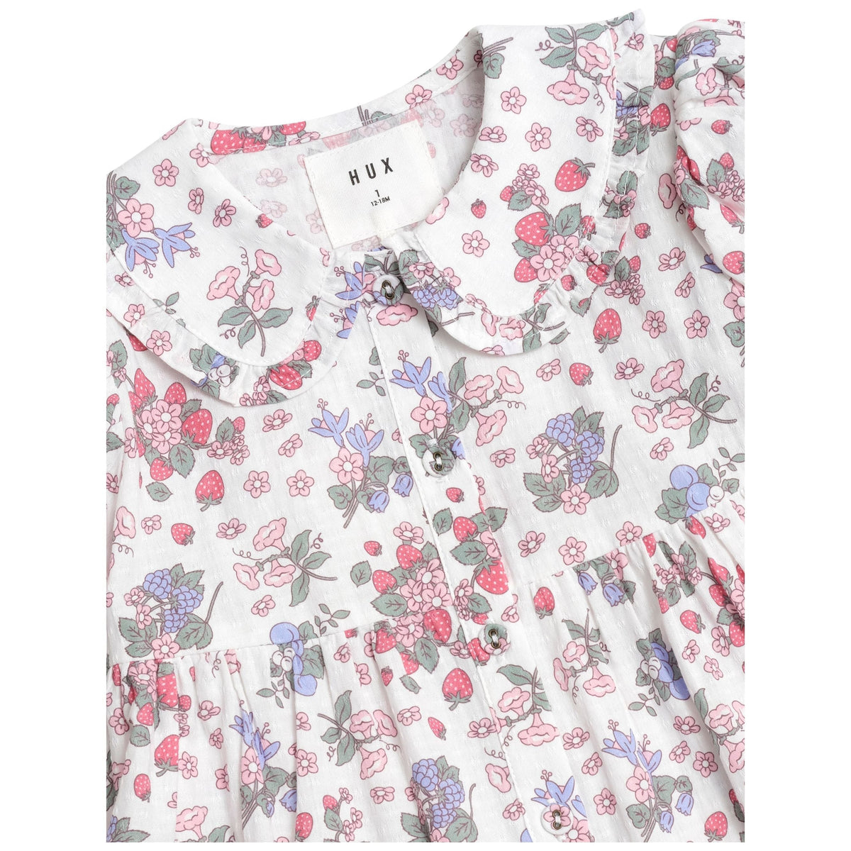 Stawberry Garden Tiered Smock Dress
