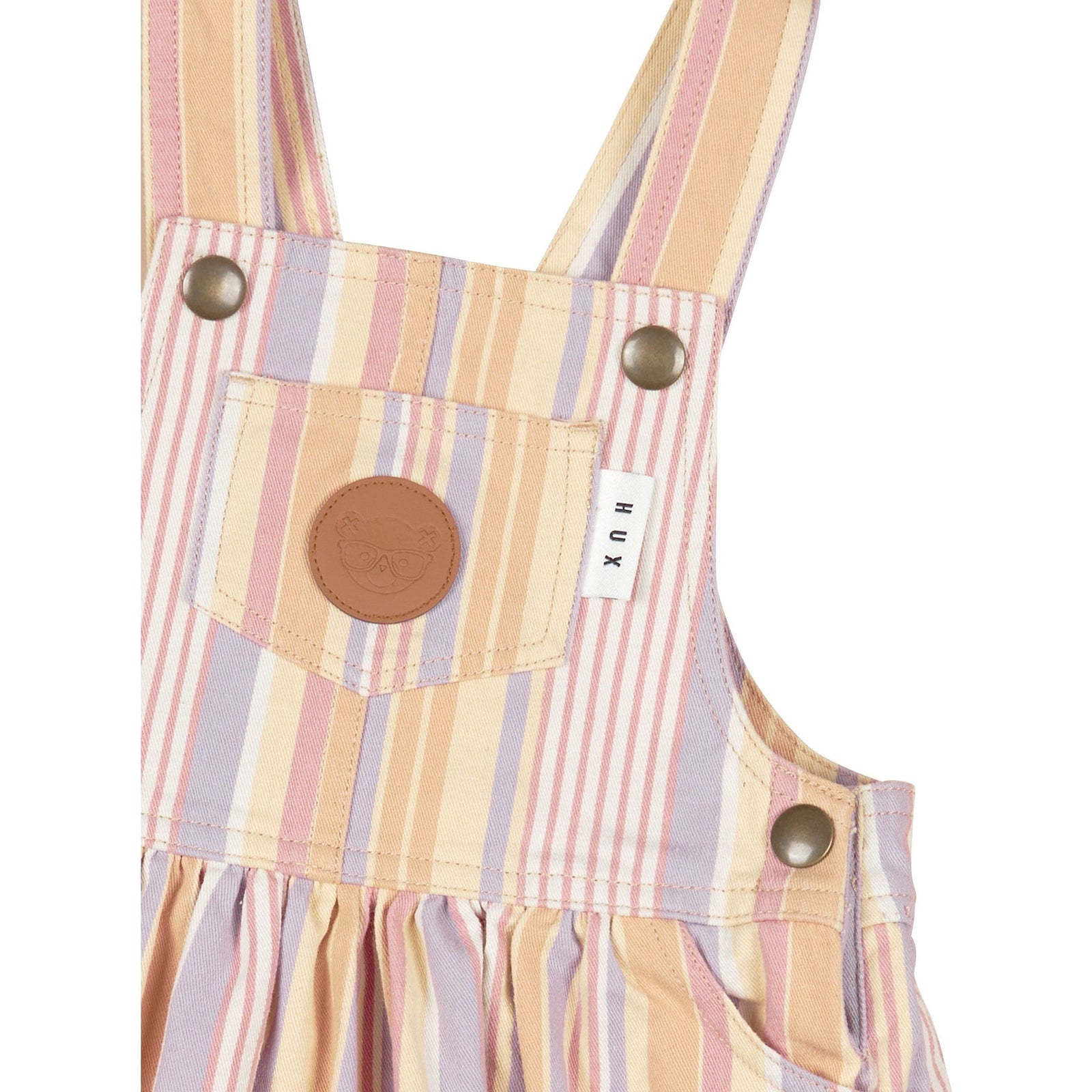 Vintage Stripe Overall Dress