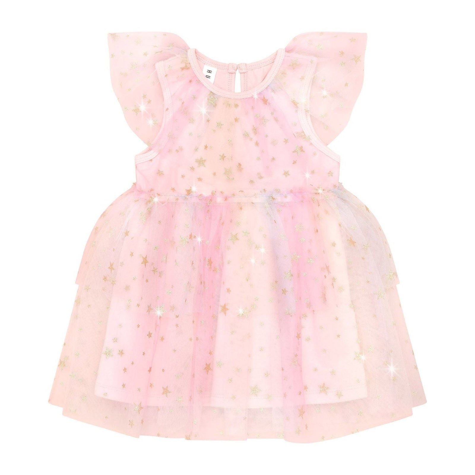 Starry Rainbow Frill Tulle Dress