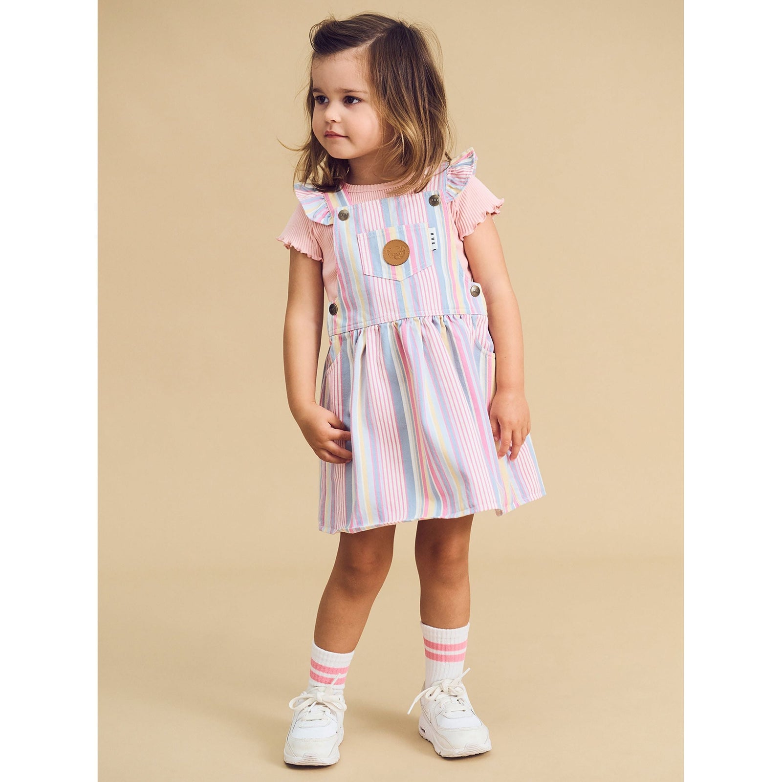 Rainbow Stripe Pinafore
