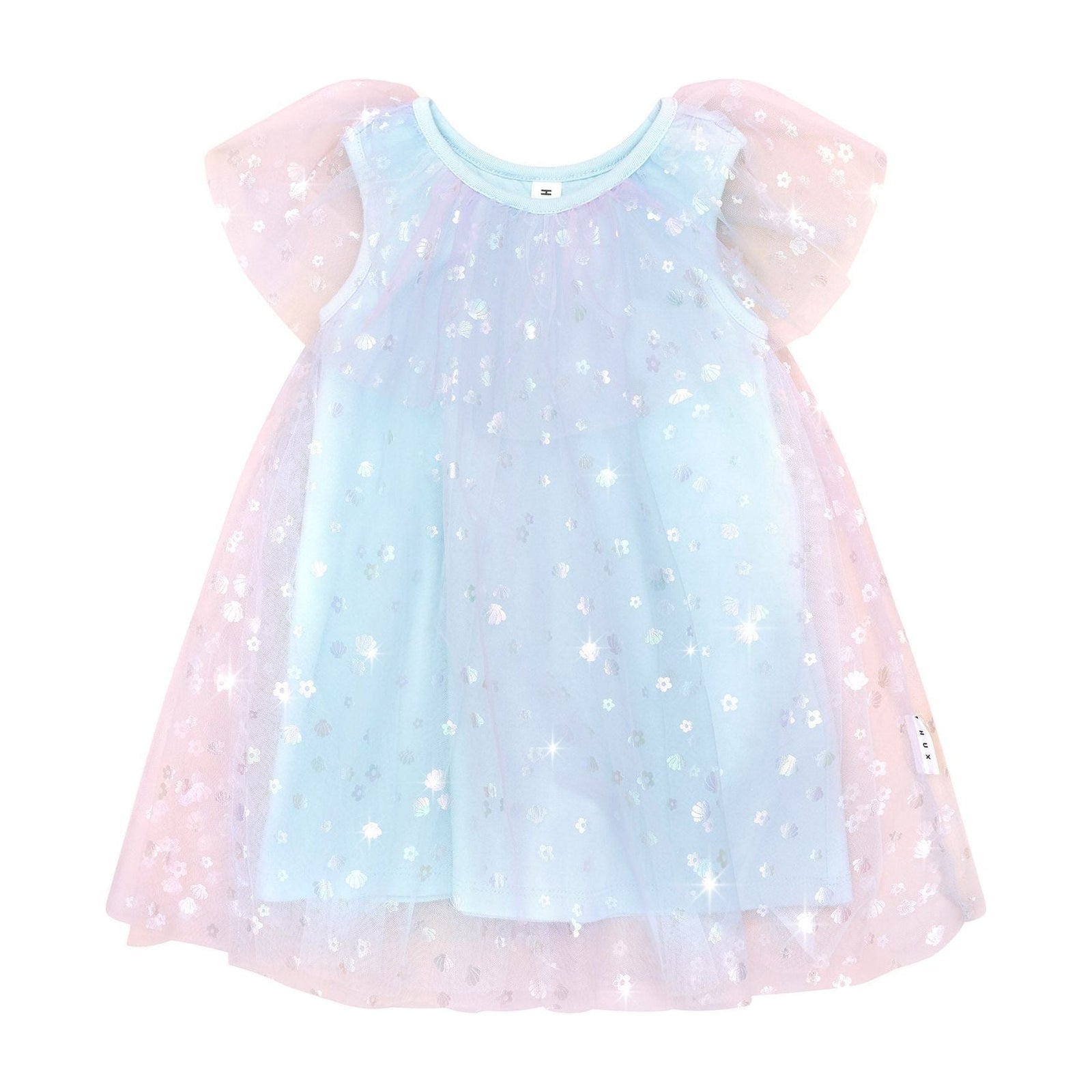 Daisy Seashell Tulle Flutter Dress