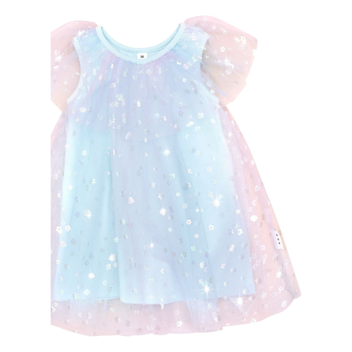 Daisy Seashell Tulle Flutter Dress