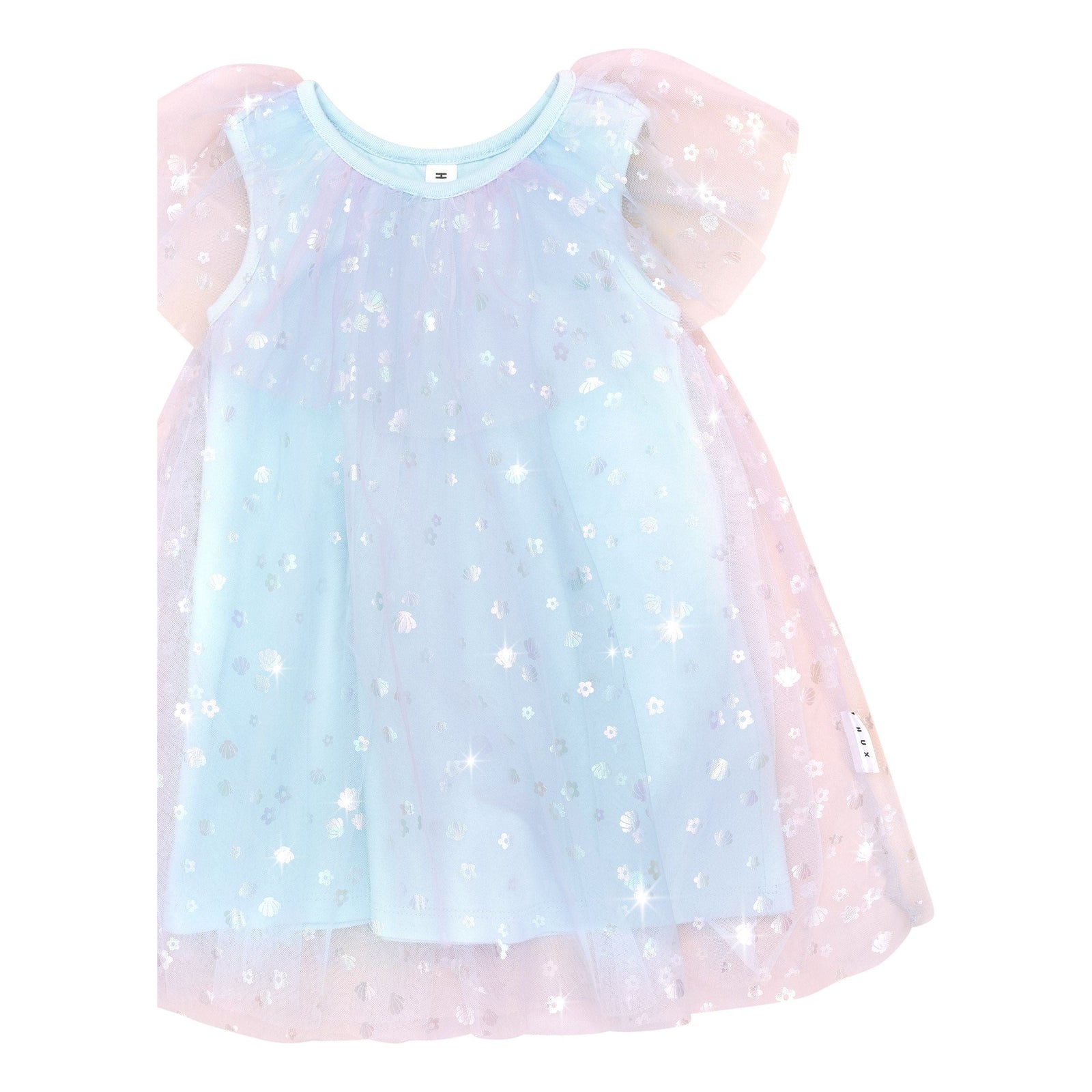 Daisy Seashell Tulle Flutter Dress