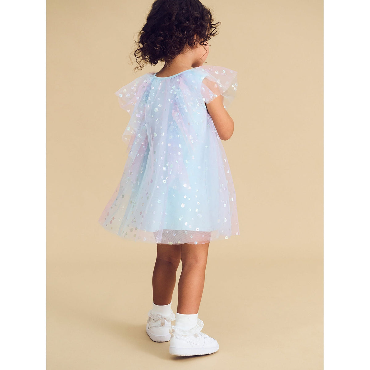 Daisy Seashell Tulle Flutter Dress