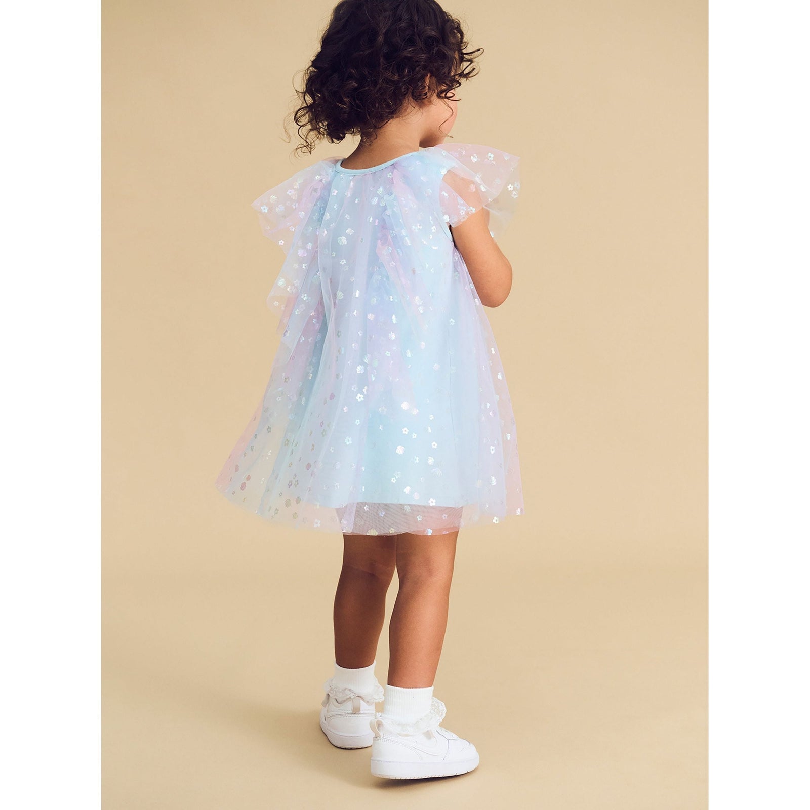 Daisy Seashell Tulle Flutter Dress